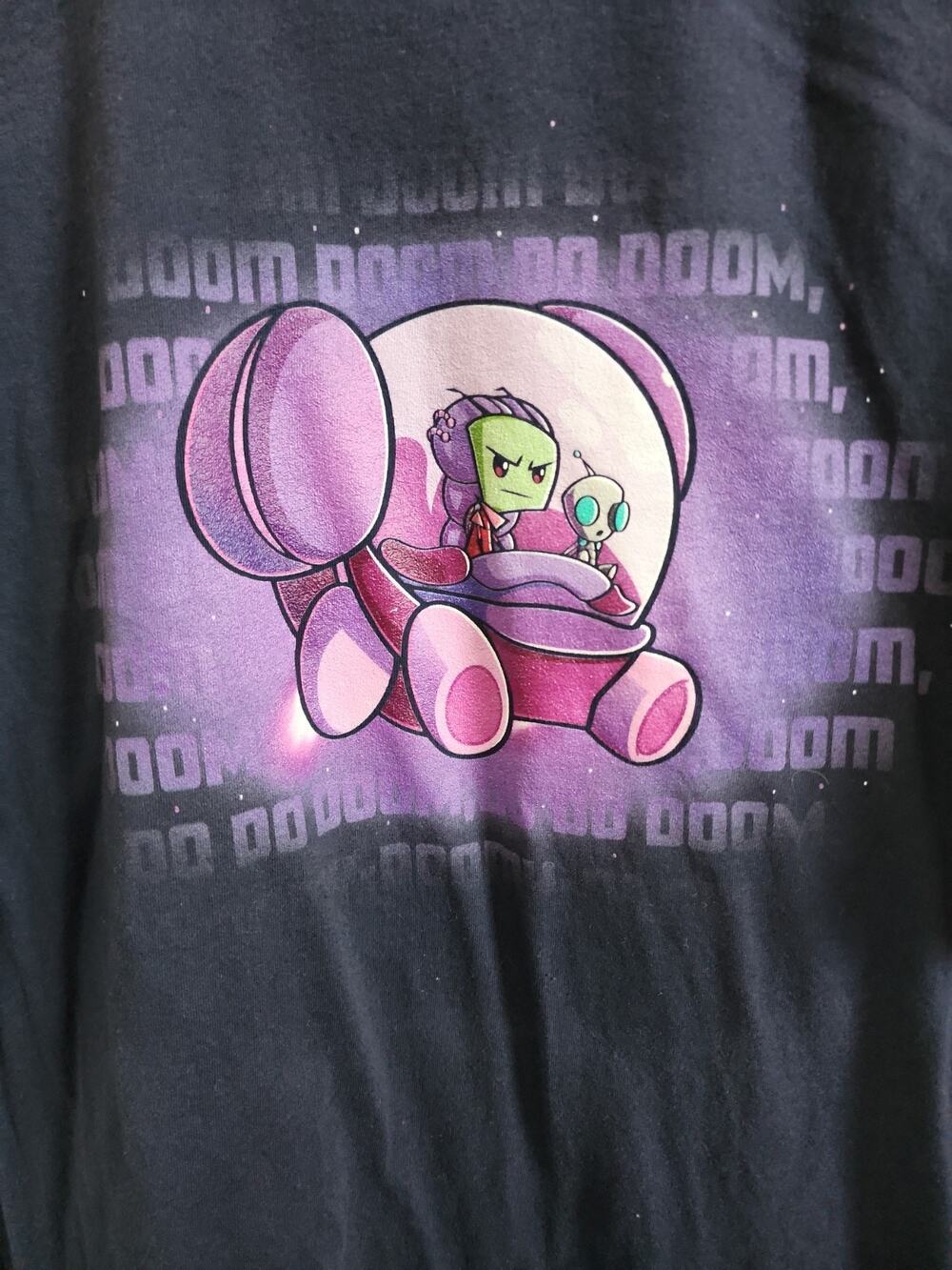 Invader, Zim Blue T-shirt, Nickelodeon. Size Large